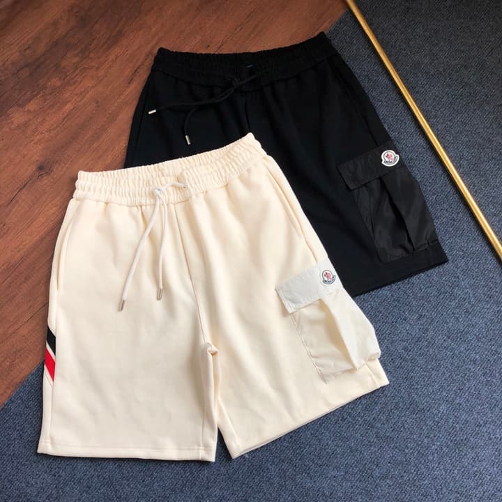 Moncler Embroidered Logo Casual Shorts – 2026SS in Apricot Cargo Shorts