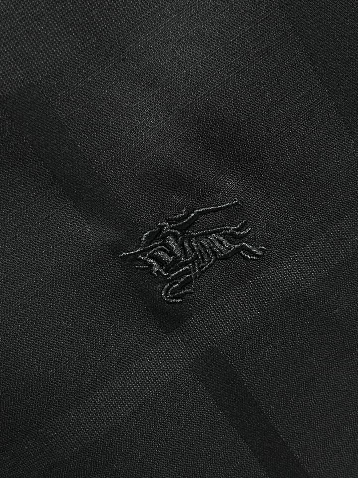 Burberry Men's Casual Long Sleeve Shirt – Autumn/Winter Collection in Charcoal Black