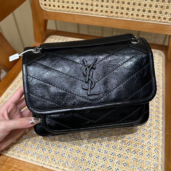 Saint Laurent Niki Baby Shoulder Bag in Apricot