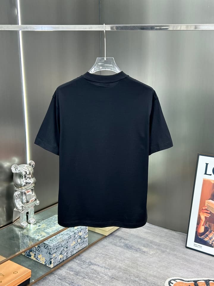 Dior 3D Logo High-Count Cotton T-Shirt – 2026SS in Black With Blue Graffiti Logo