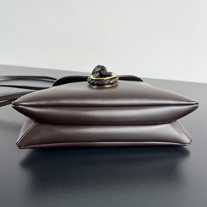 Bottega Veneta Baby Liberta Calfskin Shoulder Bag in Classic Black