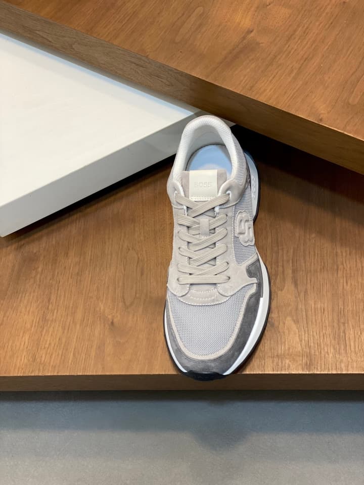 Boss Menswear Suede and Mesh Sneakers