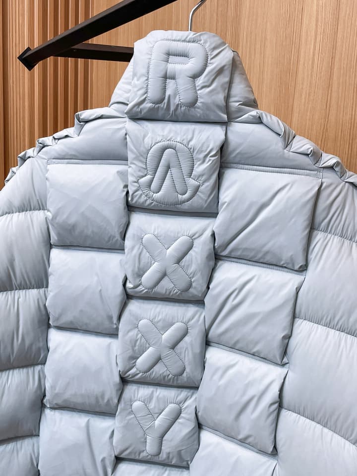 Moncler Stand Collar Embossed Down Jacket – Limited Edition in Black