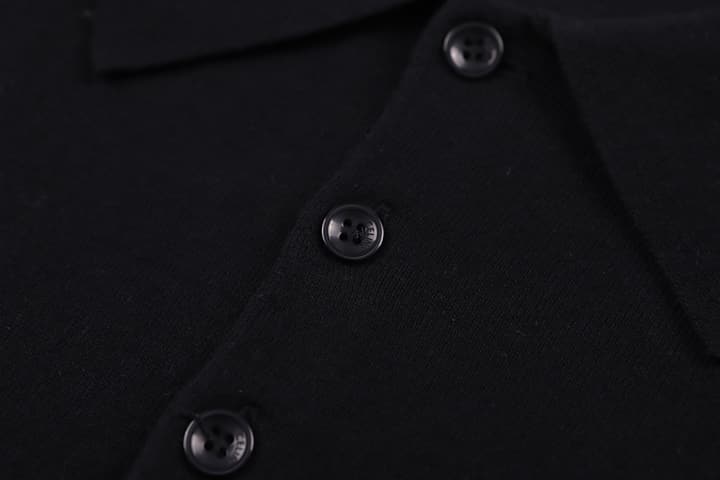 Celine Logo Embroidered Pullover Polo Shirt – 26SS in Classic Black