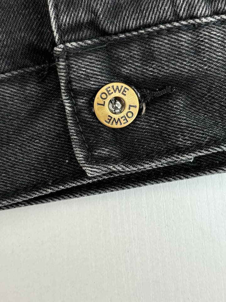 Loewe Anagram Denim Jacket – 24FW in Black Denim