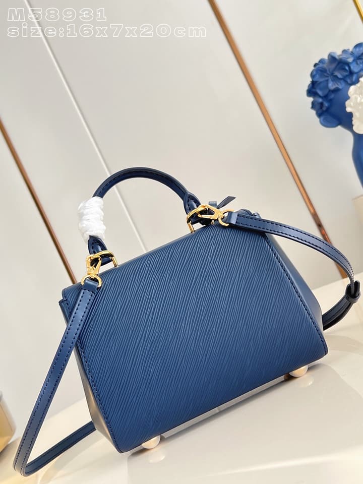 Louis Vuitton Cluny Mini Handbag in Deep Blue Epi Leather