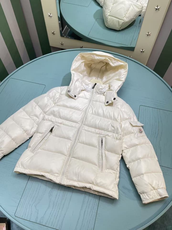 Moncler Kids Down Puffer Jacket – 2025SS – Kids Collection in Cream Puffer Jacket