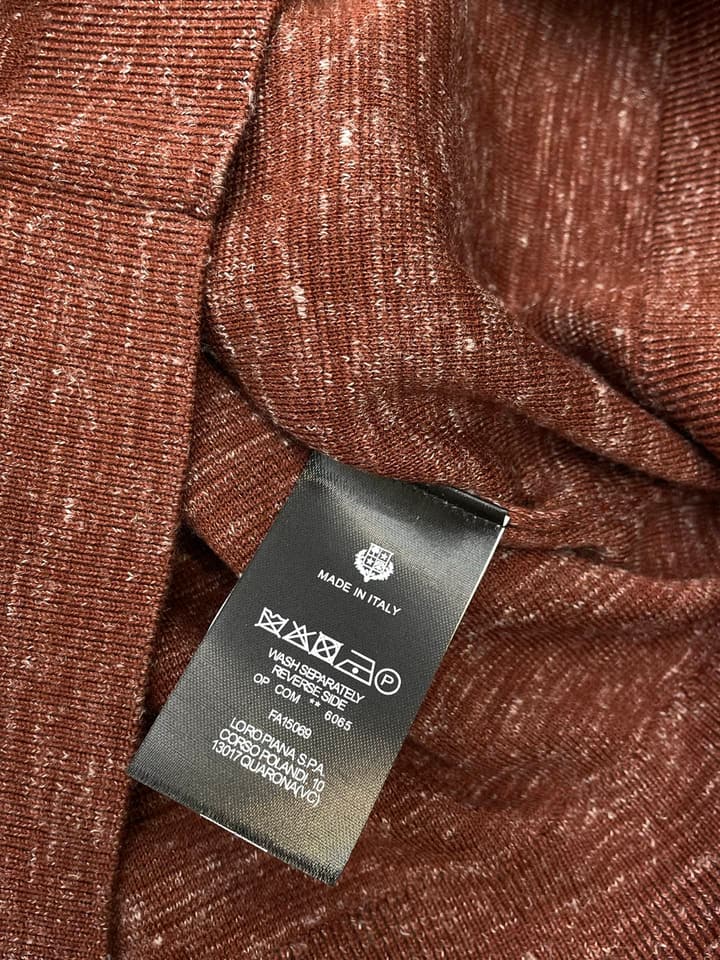 Loro Piana Men's Casual Knit Sweater in Light Grey Speckle