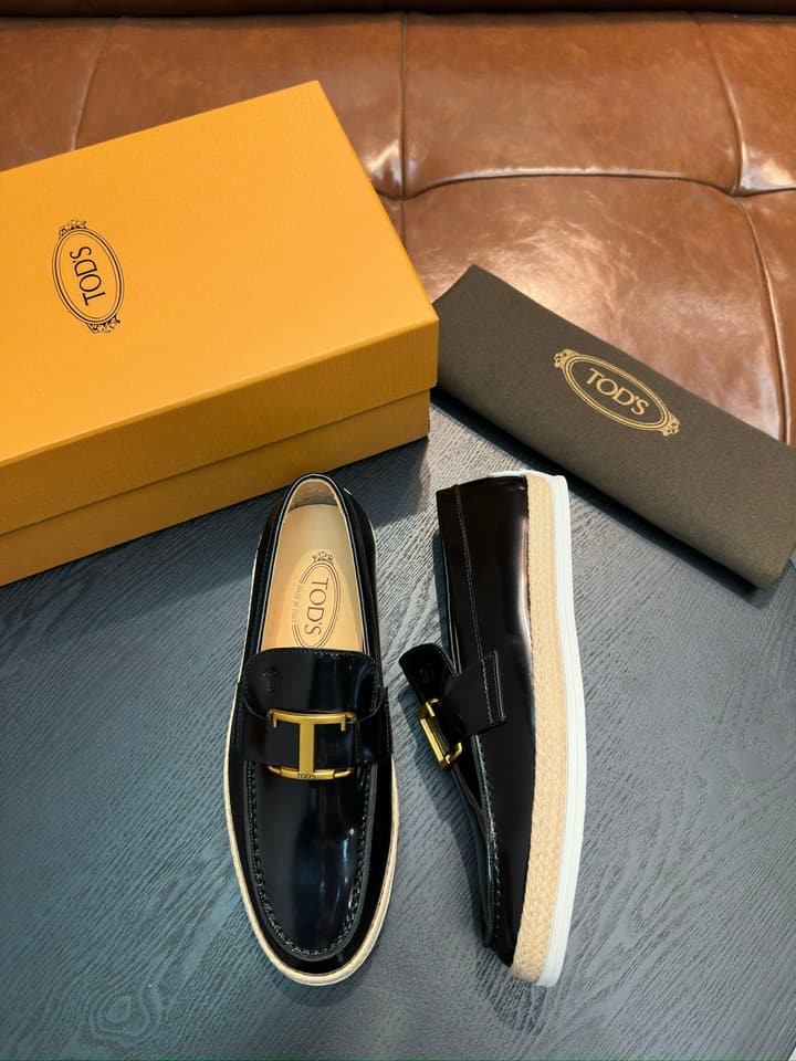 Tod's Gommino Calfskin Loafers in Assorted Loafers Display