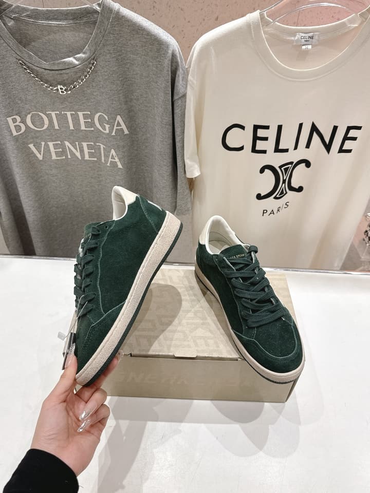 Golden Goose Distressed Sneakers in Light Pink