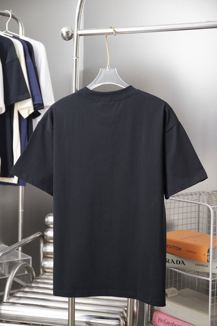 Dior Embroidered Logo Print T-Shirt – 25SS Early Spring Collection in Black