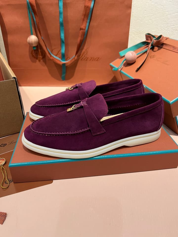 Loro Piana My Charms Suede Mules