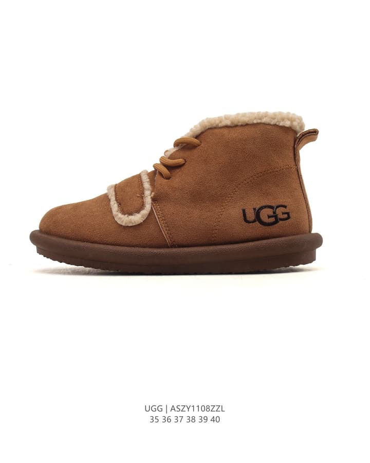 UGG Mid-Height Sheepskin Snow Boots in Light Taupe
