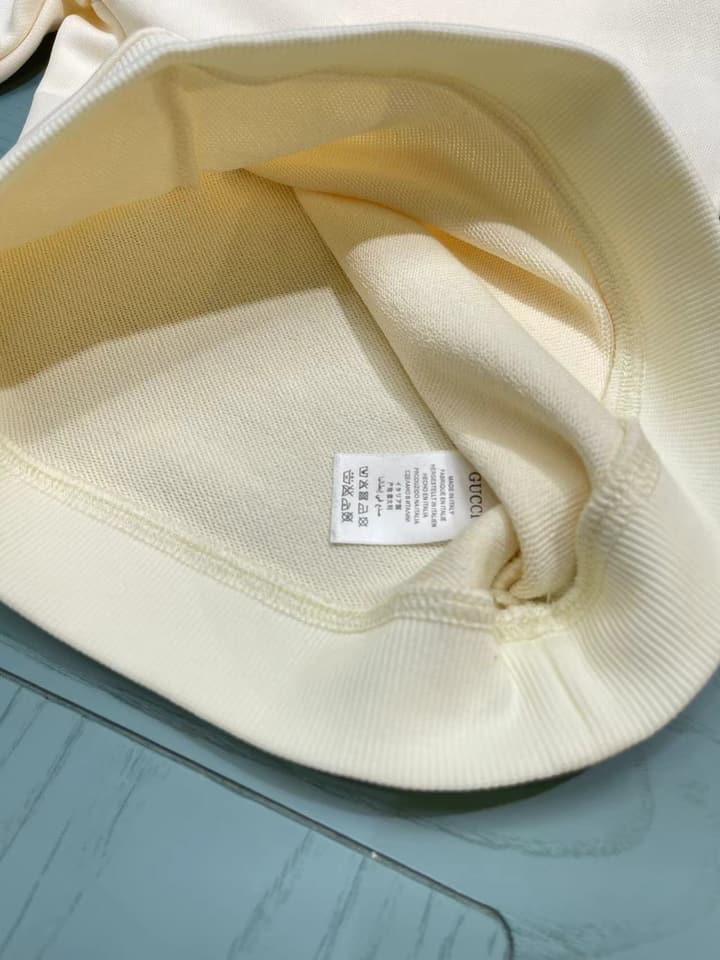 Gucci Kids Hooded Sweatshirt – Kids Collection – 2025AW in Cream With Green/gold Logo