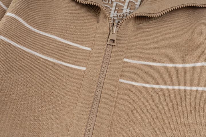 Dior Reversible Oblique Zipper Knit Cardigan – 25FW in Navy Blue