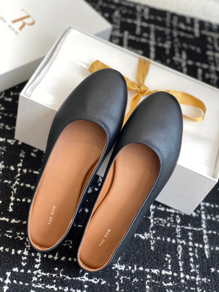 The Row Mary Jane Ballet Flats – 25SS Spring/Summer Collection in Charcoal
