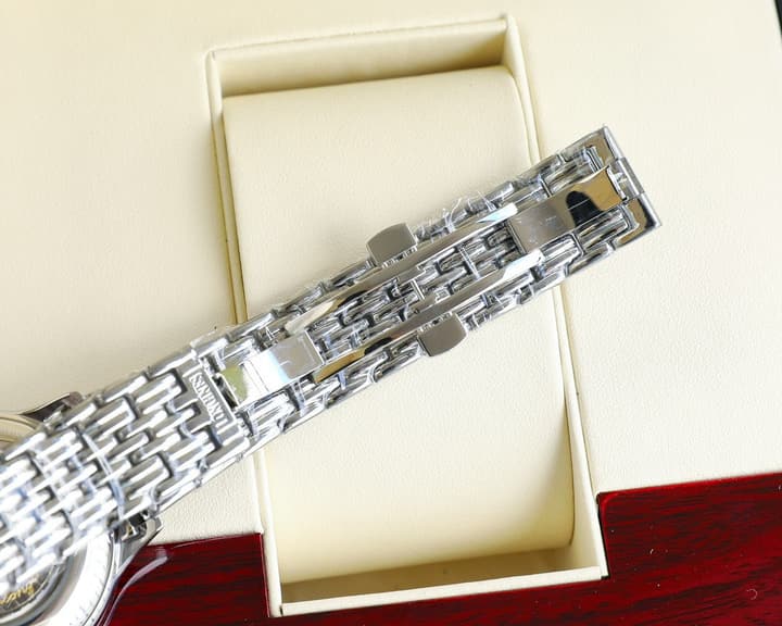 Longines Elegant Collection 39mm Mechanical Watch in Stainless Steel With Blue Dial
