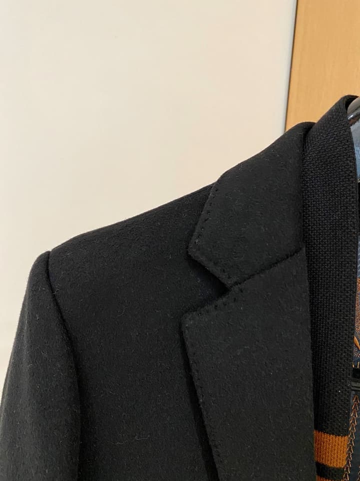 Zegna Men's Wool Kensington Coat – 2025FW in Classic Black