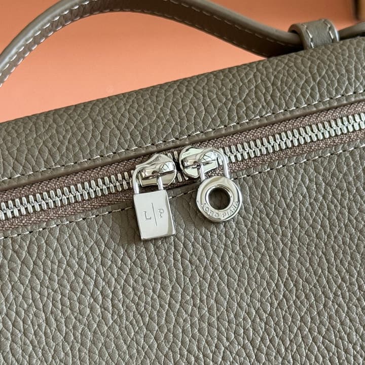 Loro Piana Extra Pocket L19 Crossbody Bag in Cream Gold Hardware
