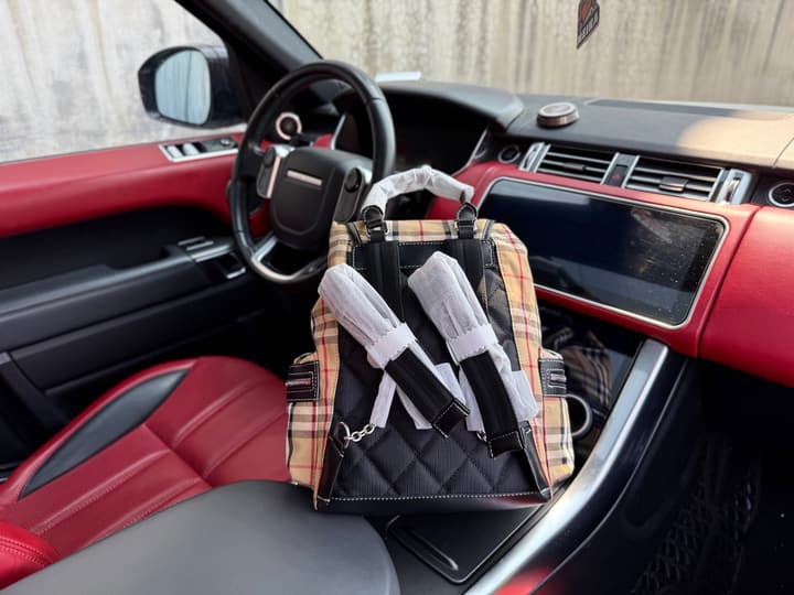 Burberry Classic Check Canvas Backpack