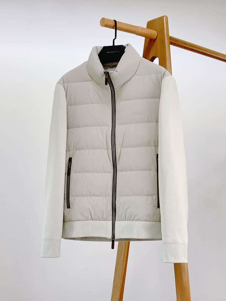 Zegna Spliced Down Puffer Jacket – 2025FW in Classic Black