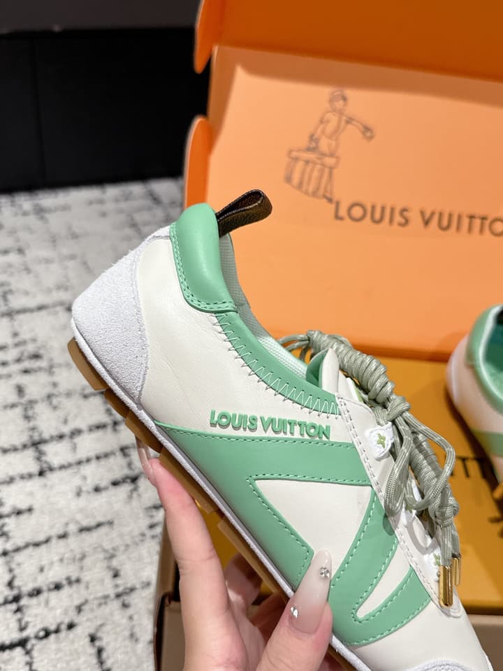 Louis Vuitton Sneakerina Ballet Sneakers – 2025 Collection in Metallic Silver