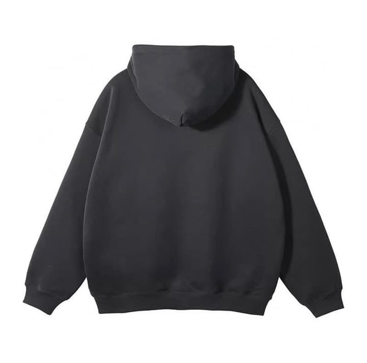 Loewe Hooded Zipper Sweatshirt in Black