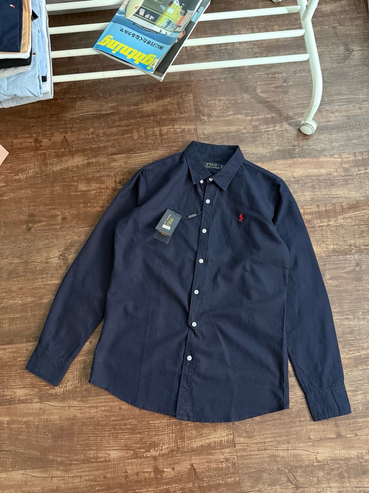 Ralph Lauren Oxford Long-Sleeve Shirt – 2025 Collection in Army Green