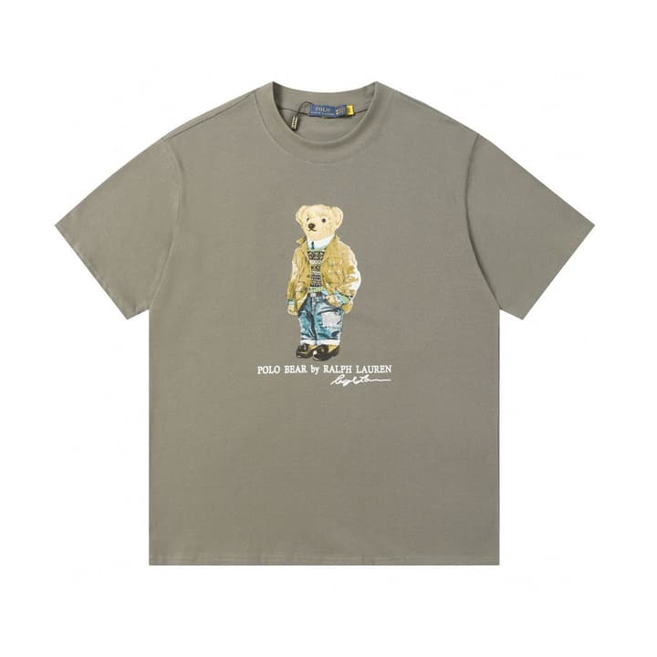 Ralph Lauren Classic Bear Print Crewneck T-Shirt in Black