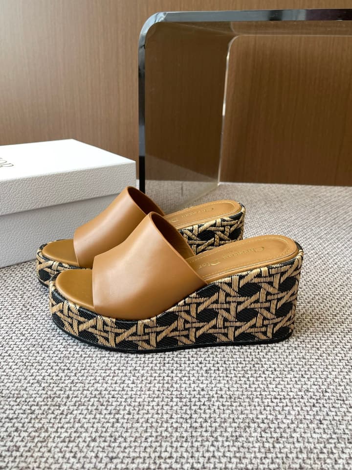 Dior D-Attitude Wedge Platform Sandals – 25SS