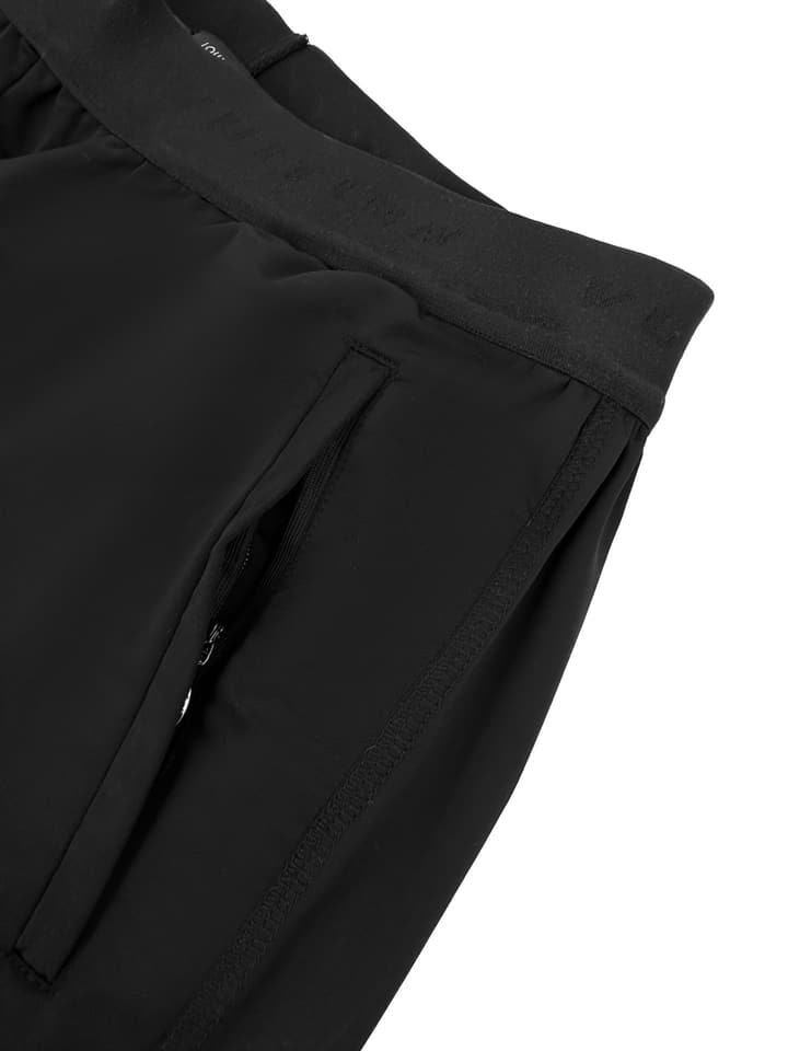 Louis Vuitton Double-Layer Sports Shorts in Matte Black