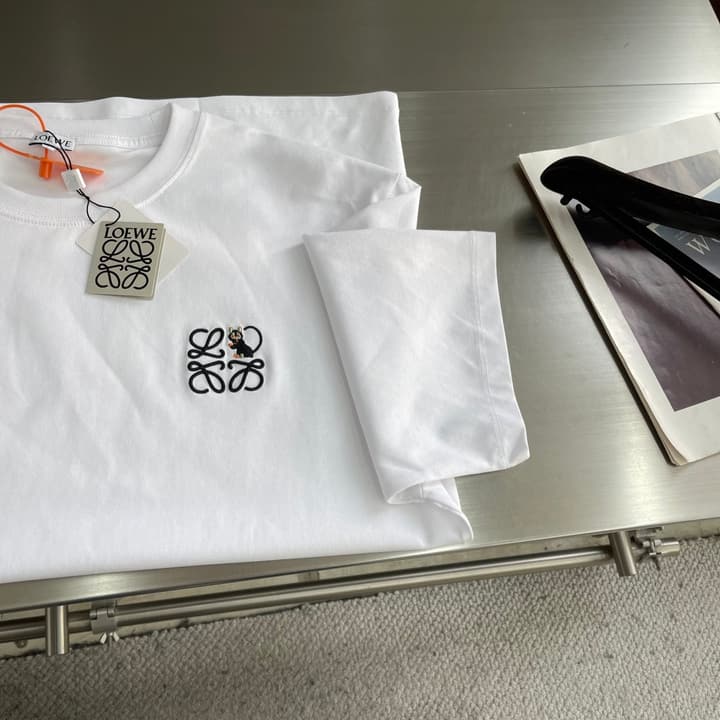 Loewe x Louis Wain Futurist Cats Embroidered T-Shirt in Black