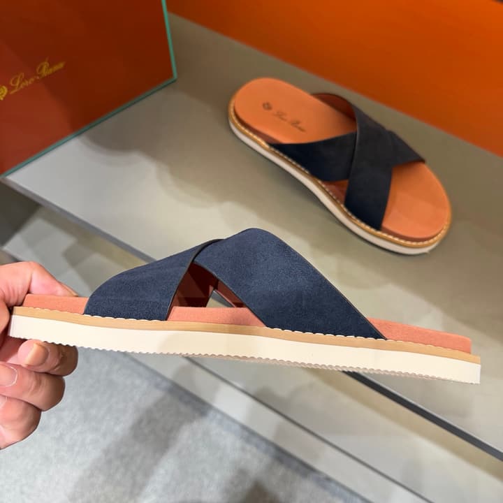 Loro Piana Summer Walk Crisscross Mules