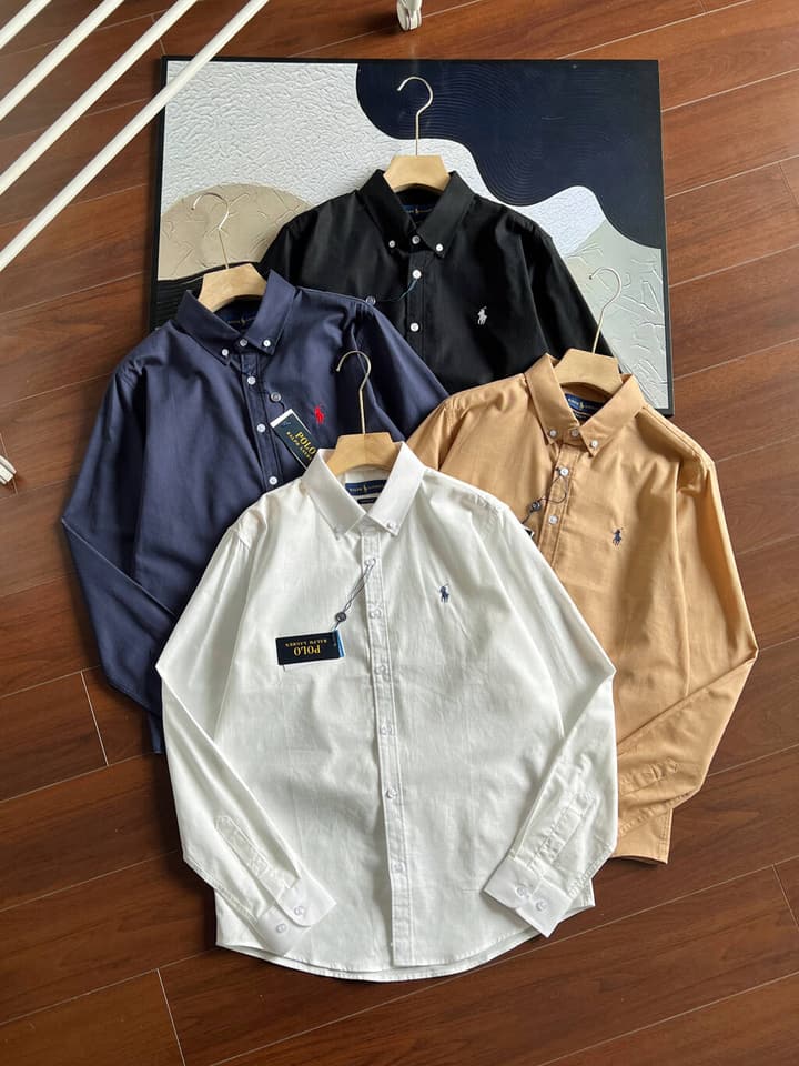 Ralph Lauren Pony Logo Linen Shirt – Spring/Summer Collection in Black