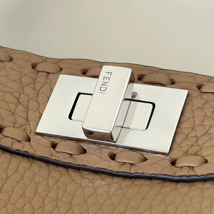 Fendi Peekaboo I See You Petite Satchel in Classic Black