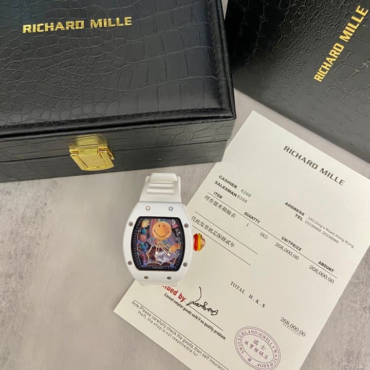Richard Mille RM 88 Automatic Tourbillon Smiley Watch in Matte Black