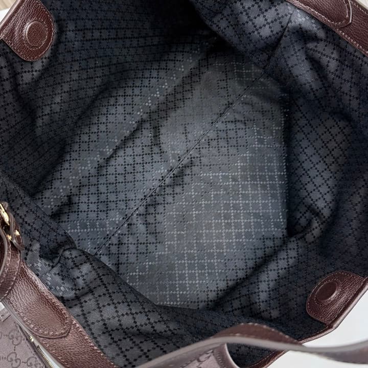 Gucci Giglio GG Canvas Tote Bag – 2026 Spring/Summer Collection in Dark Brown GG Canvas