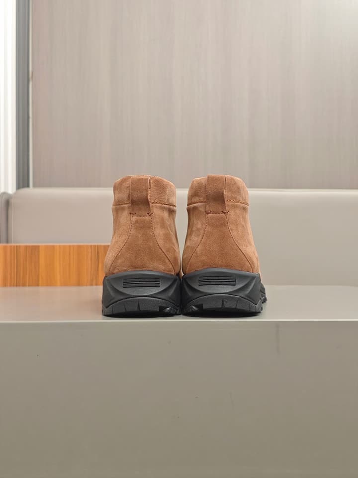 Zegna Triple Stitch™ Monte Luxury Casual Shoes in Black Leather High-top