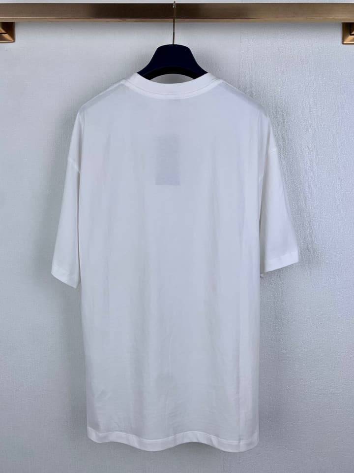 Saint Laurent Simple Logo Patch T-Shirt in Black