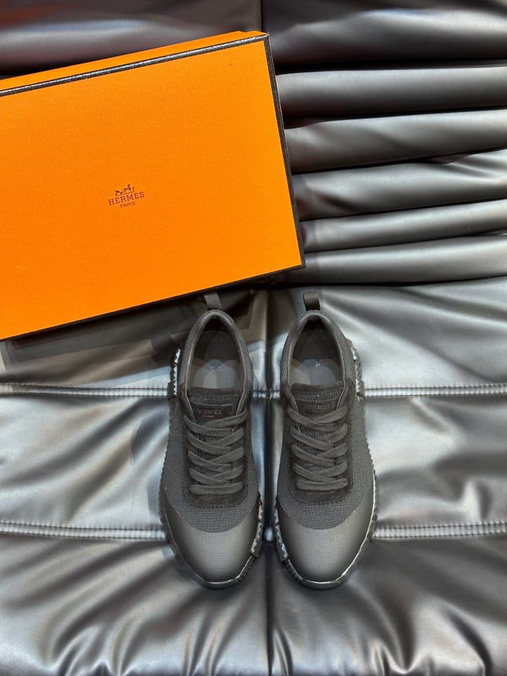 Hermès Bouncing Sneakers in Charcoal