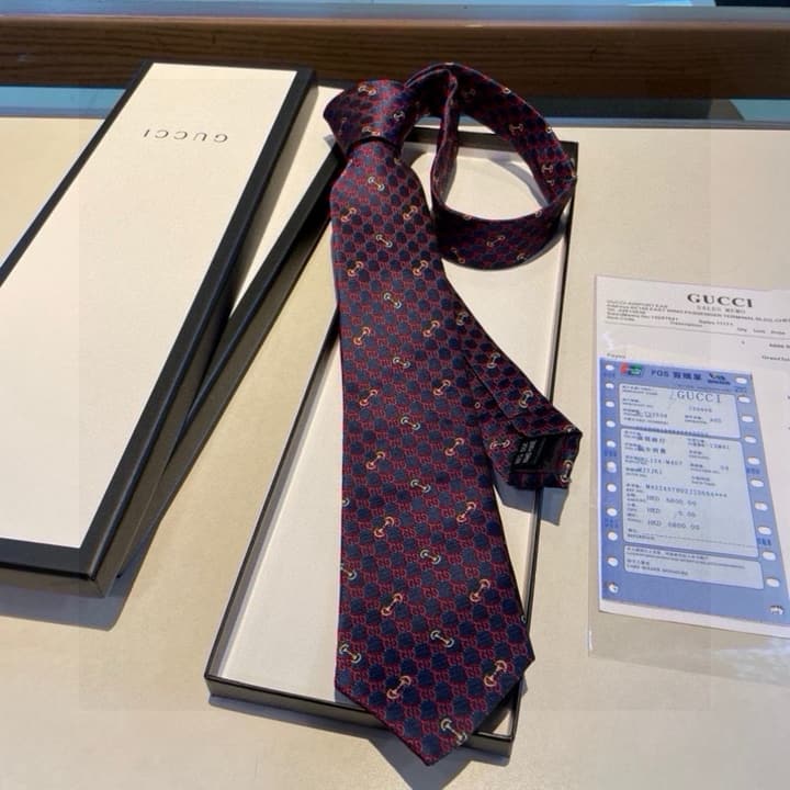 Dior Men's CD Logo Jacquard Tie in Black