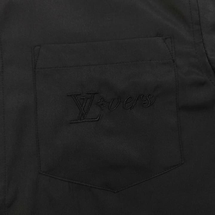 Louis Vuitton Classic Pocket Embroidered Long Sleeve Shirt – 2025 Collection in Classic Black