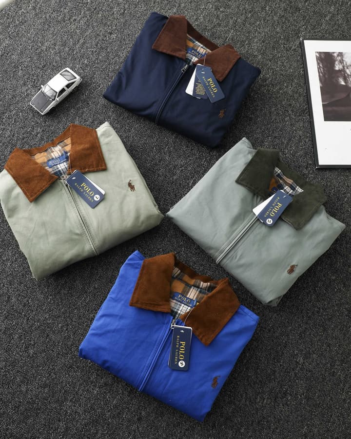 Ralph Lauren Campus Collared Jacket in Blue