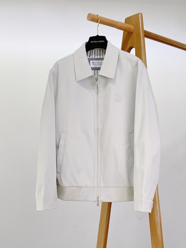 Brunello Cucinelli Minimalist Casual Lapel Jacket – 2025FW in Dark Navy