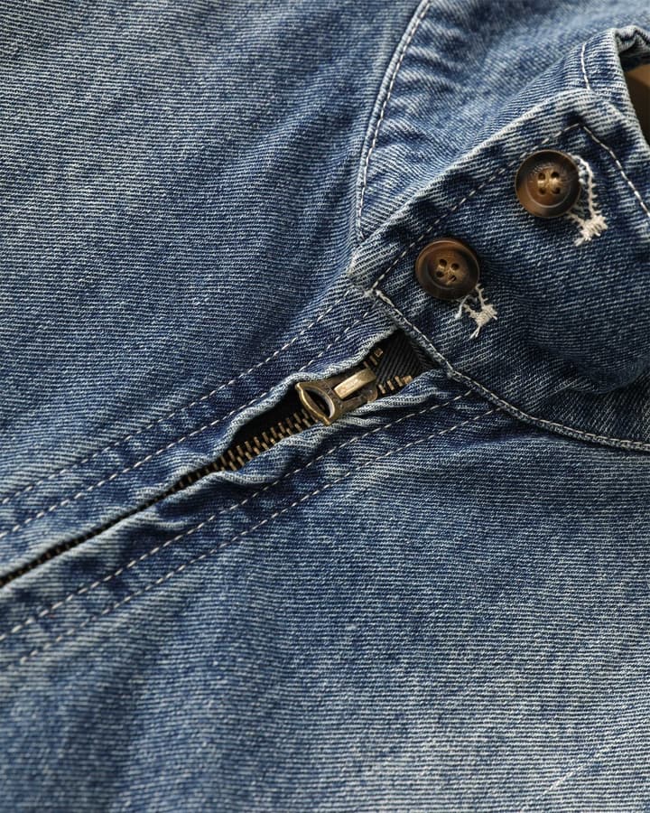 Ralph Lauren Washed Denim Jacket – 2025 Fall Collection in Classic Blue Denim