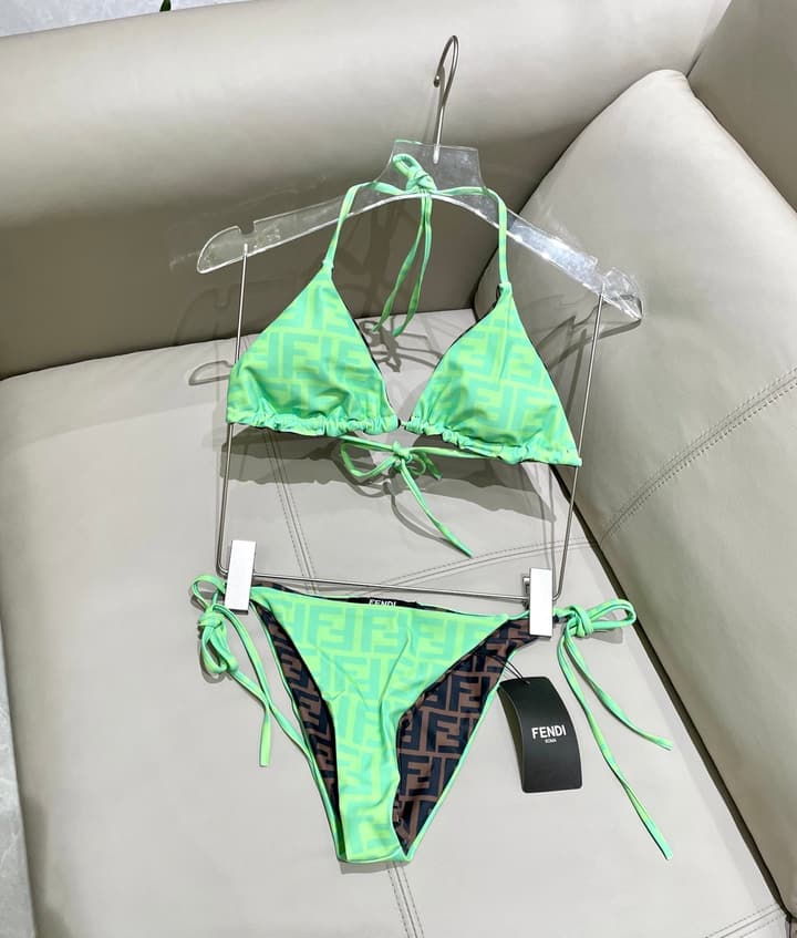 Fendi Reversible One-Piece Swimsuit in Blue Monogram
