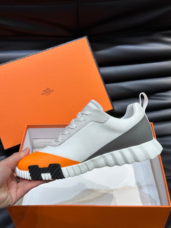 Hermès Bouncing Sneakers in Charcoal
