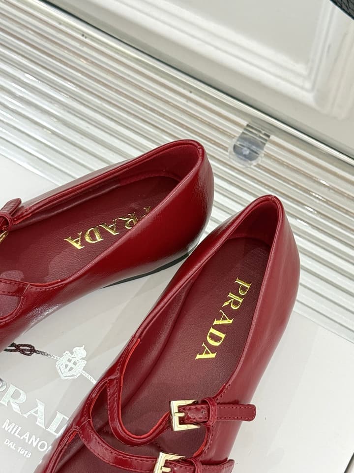 Prada Classic Mary Jane Flats in Leopard Print