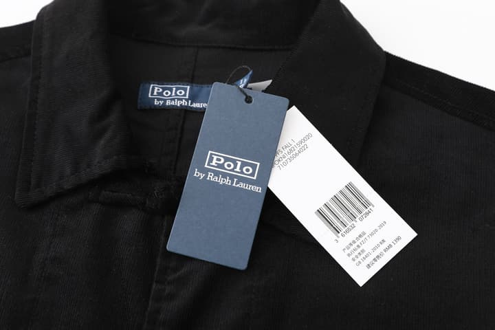 Ralph Lauren Corduroy Frog Button Cardigan – 25SS in Black