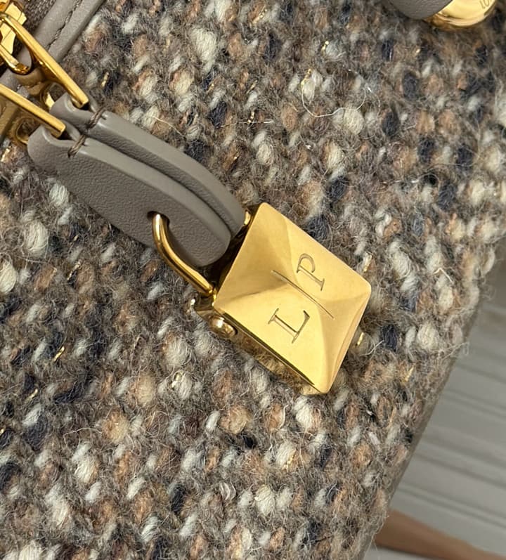 Loro Piana Extra Bag L23 in Taupe Tweed